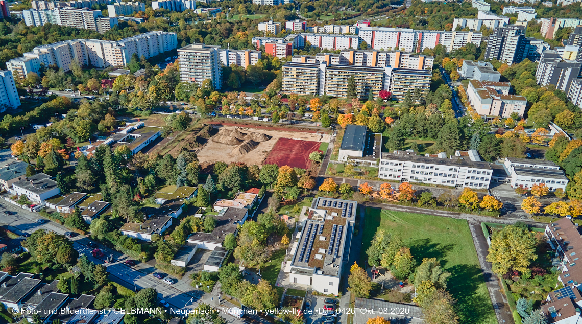 08.10.2020 - Baustelle zur Grundschule am Karl-Marx-Ring in Neuperlach